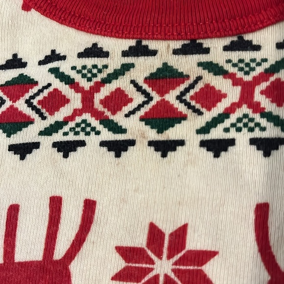 Hanna Andersson Holiday Red Fair Isle Pajamas Set - Picture 12 of 13